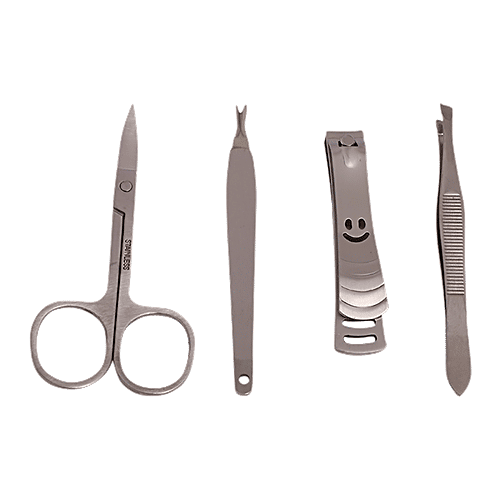Baol Stainless Steel Manicure Set - Silver, BB1226, 4 pcs  