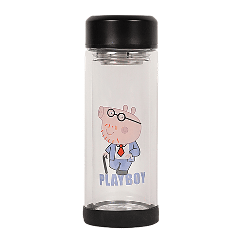 DP Double Walled Glass Bottle - Playboy, BB1242, 350 ml  