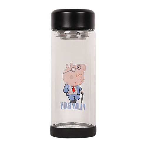 DP Double Walled Glass Bottle - Playboy, BB1242, 350 ml  