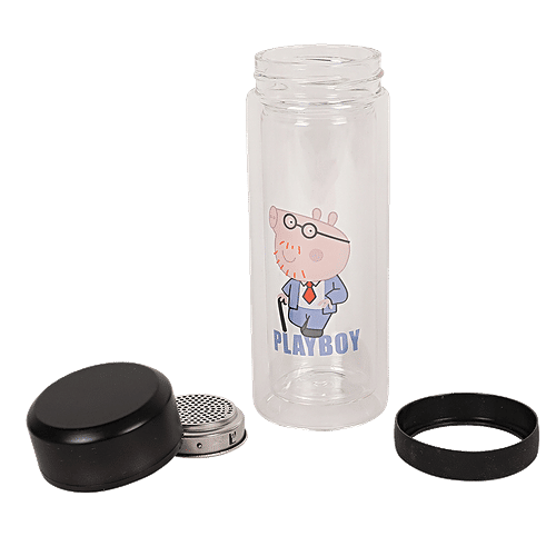 DP Double Walled Glass Bottle - Playboy, BB1242, 350 ml  