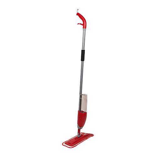 Buy Liao Floor Mop With Cleaning Liquid Dispenser Plastic, Grey & Red