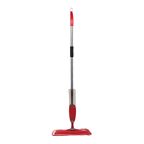 Buy Liao Floor Mop With Cleaning Liquid Dispenser Plastic, Grey & Red