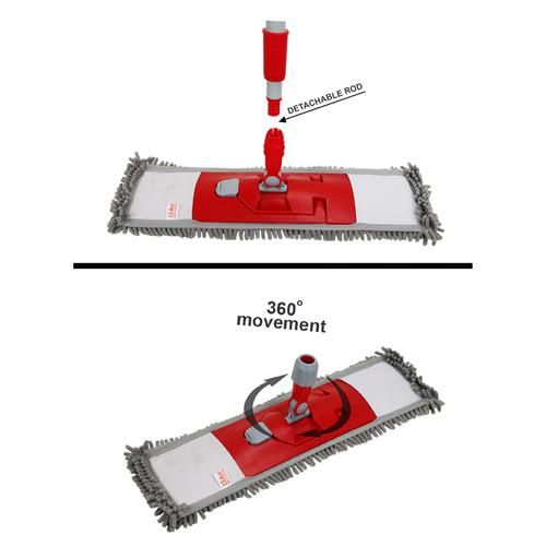 Buy Liao Wet Mop Floor Cleaning Cotton With Steel Stick Medium 1 Pc Online  At Best Price of Rs 399 - bigbasket