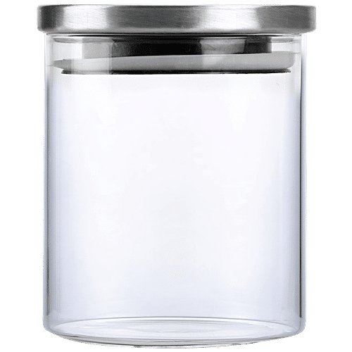 Buy Cello Stacko Glass Container/Jar with Steel Lid Transparent