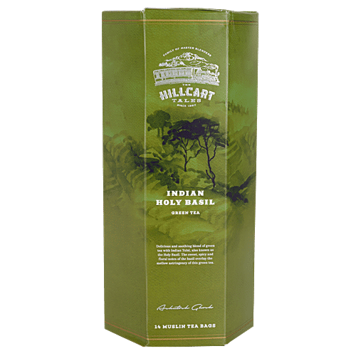 Buy THE HILLCART TALES Indian Holy Basil Green Tea Online at Best Price