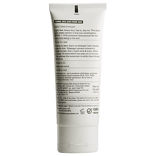 Buy Plum Green Tea DayLight Sunscreen Gel SPF 35, PA+++ Online at