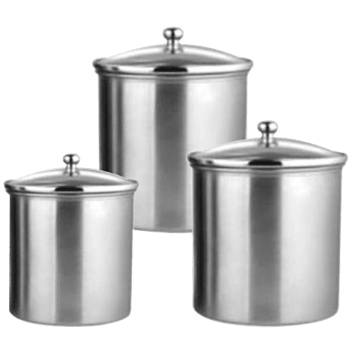 Buy Shri & Sam Storage Canister/Container With Air Tight Glass Lid