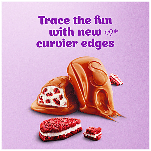 Cadbury Dairy Milk Silk Dairy Milk Silk Chocolate Bar - Oreo Red Velvet, 130 g  