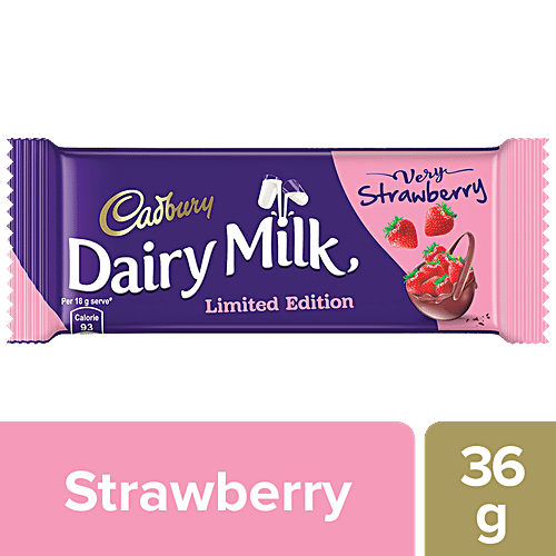 Cadbury Dairy Milk Chocolate Bar - Very Strawberry, 36 g  