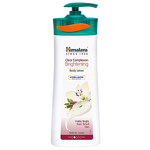 Himalaya Clear Complexion Brightening Body Lotion - Even Tone Skin, White Lily & Liquorice, 400 ml  