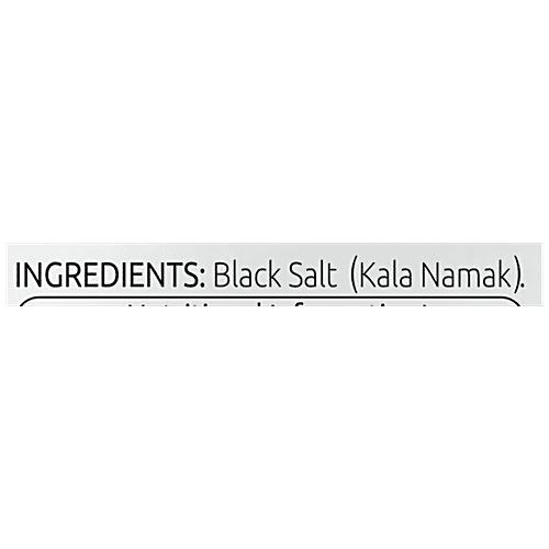 Lunn Black Salt - Fine Grain, 200 g Pouch Premium Quality
 No Anti Caking Agent
 Vegan