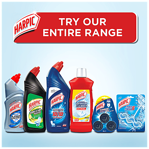 Harpic Platinum Active-Shield Disinfectant Toilet Cleaner Liquid - Marine, 500 ml  