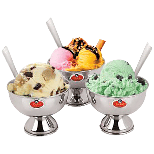 Buy Swastik Steel Stainless Steel Desert/Ice Cream Bowl Online at Best