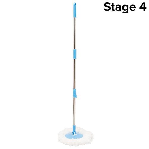 BB Home Spin Mop Bucket With 360 Degree Rotation & 2 Refills - Used For Deep Cleaning, Blue, 1 pc  