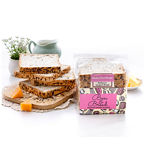Bon & Bread Gluten Free Multigrain Sliced Bread, 200 g Gluten Free