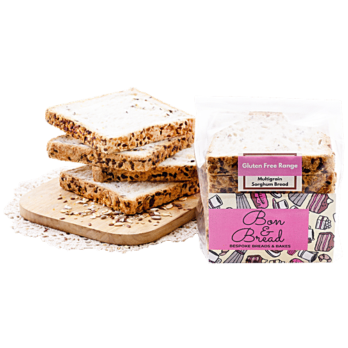 Bon & Bread Gluten Free Multigrain Sliced Bread, 200 g Gluten Free