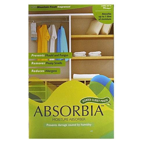 Buy Absorbia Moisture Absorber Scented Closet Pouch Mountain Fresh Online at Best Price of Rs