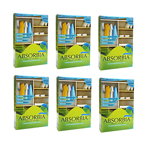 Absorbia  Moisture Absorber Season pack, 400 g (Pack of 6) 