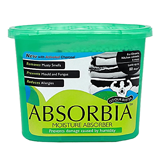 Absorbia  Moisture Absorber & Odour Buster Season Pack - With Activated Charcoal, 300 g 6 pcs 