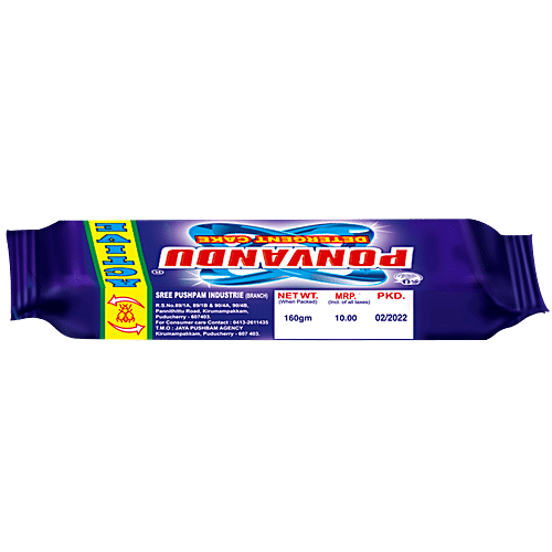 Ponvandu Perfect Detergent Cake, 150 g Pouch