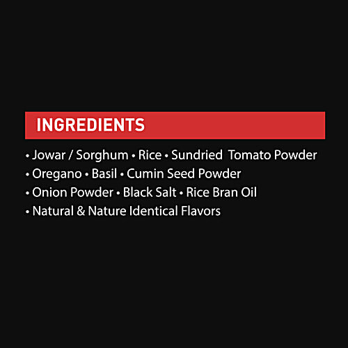 The Healthy Cravings Co. Roasted Jowar Puffs - Herbs & Sundried Tomatoes, 50 g Pouch Natural, High Dietary Fibre