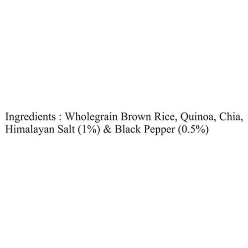 Haim Crispy Rice Thicks - Wholegrain Brown Rice Cake With Quinoa & Chia Seeds, 110 g Round Pouch 100% Organic, No Cholesterol, Gluten Free