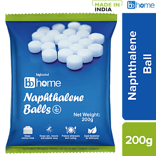 BB Home Naphthalene Balls, 200 g Pouch 