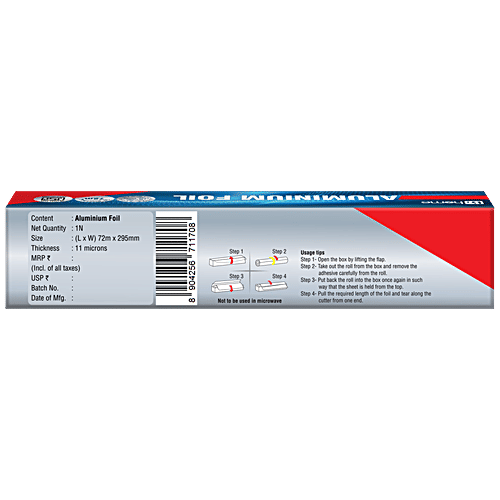 bb home Aluminium Foil - 11 Microns, Regular, 72 m, 1 pc