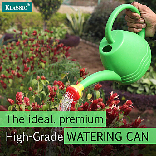 Klassic Plastic Watering Can - Green, 1.8 L  