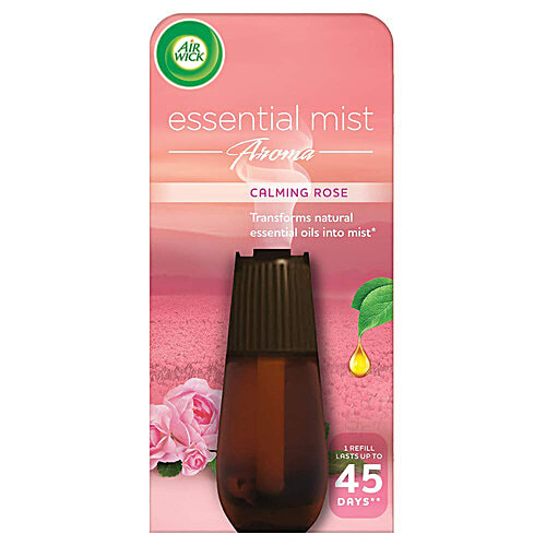 Air wick Essential Automatic Fragrance Mist Diffuser Refill - Calming Rose, 20 ml  