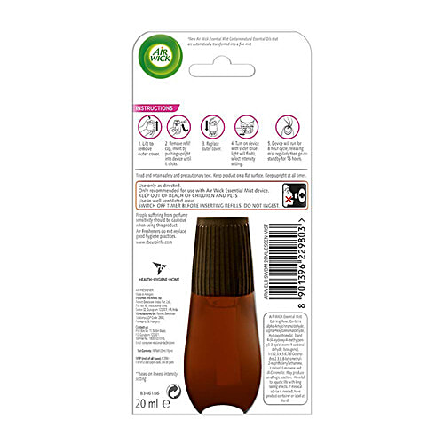 Air wick Essential Automatic Fragrance Mist Diffuser Refill - Calming Rose, 20 ml  