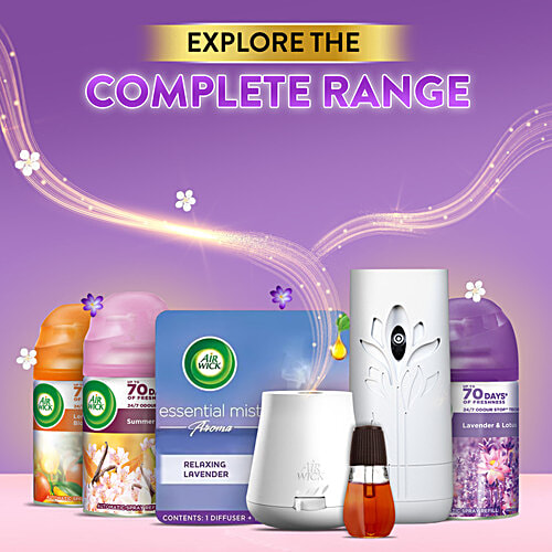 Airwick Essential Mist Relaxing Lavender Oil Diffuser Refill, 20 ml  Lasts Upto 45 Days