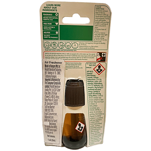 Airwick Essential Mist Relaxing Lavender Oil Diffuser Refill, 20 ml  Lasts Upto 45 Days