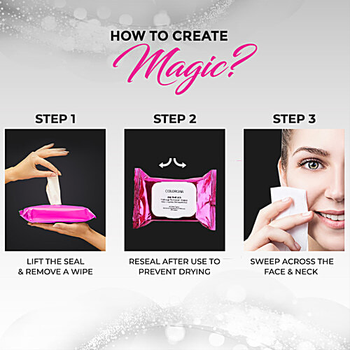 ColorBar On The Go Makeup Remover Wipes, 10 pcs