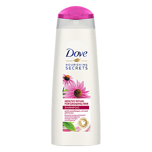 Dove Nourishing Secrets Healthy Ritual For Growing Hair Shampoo - Coneflower, Oil & White Tea, 180 ml