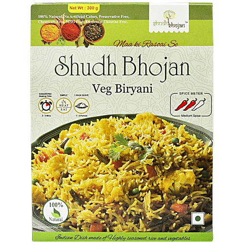 Shudh Bhojan Vegetable Biryani, 300 g  