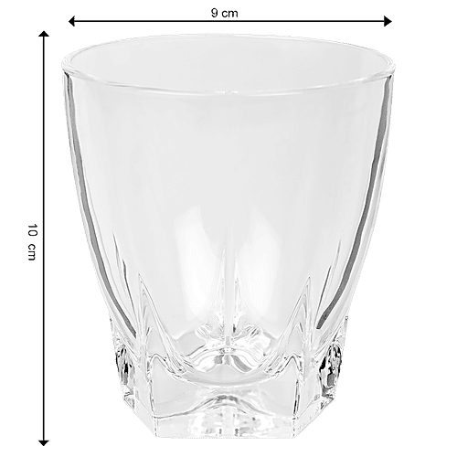 DP Water/Juice Glass Tumblers - BB 466, 300 ml (Set of 6) Durable & Lightweight