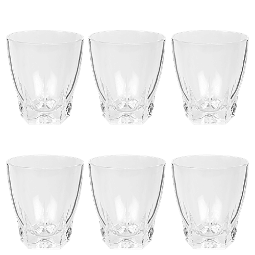 DP Water/Juice Glass Tumblers - BB 466, 300 ml (Set of 6) Durable & Lightweight