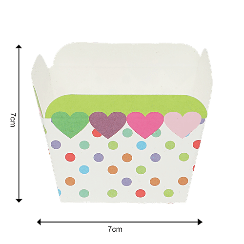 DP Muffin/Cake Baking Paper Cups - Multicoloured BB103Green, 15 pcs  