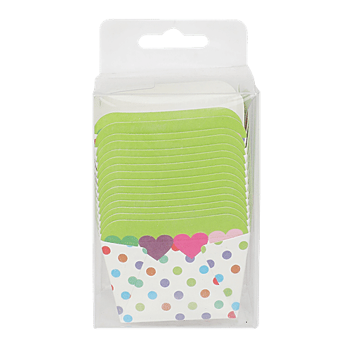 DP Muffin/Cake Baking Paper Cups - Multicoloured BB103Green, 15 pcs  
