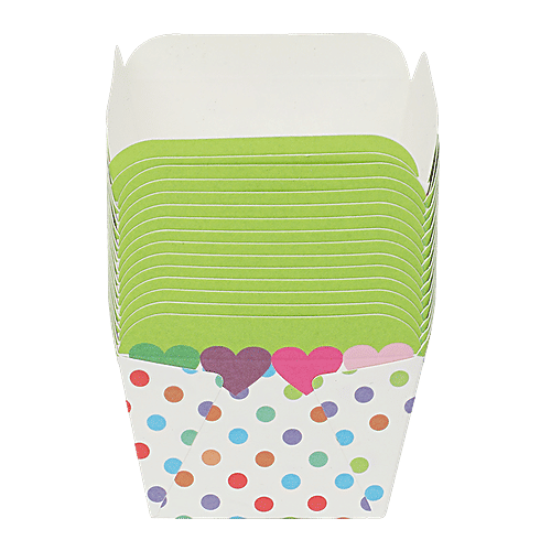DP Muffin/Cake Baking Paper Cups - Multicoloured BB103Green, 15 pcs  