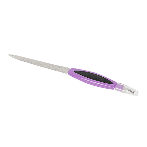 DP 2-In-1 Nail Filer/ Cuticle Trimmer - Black & Purple, BB1231, 1 pc  