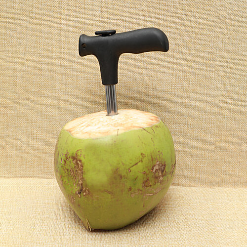 DP Coconut Opener Or Driller, 1 pc  Stainless Steel, Black Colour
