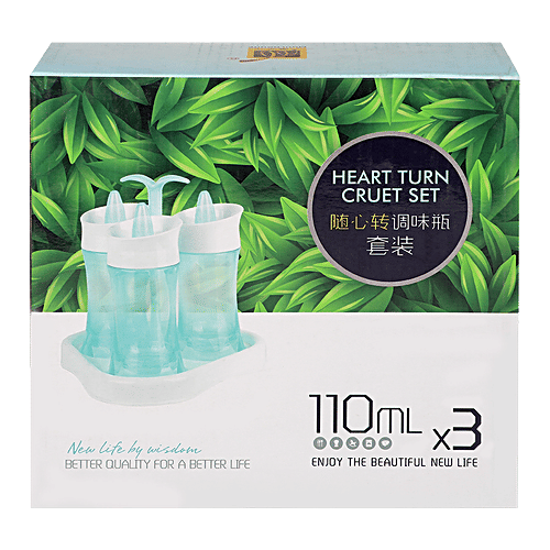 DP Oil/Vinegar Bottle Plastic - Pink BB608, 110 ml (Set of 3) 