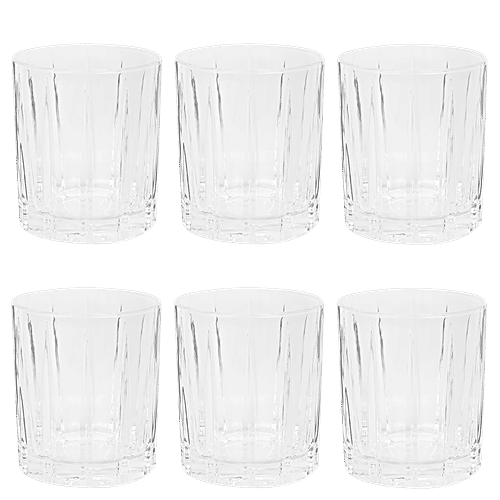 DP Juice/Water Glass Tumblers - BB1075D, 300 ml (Set of 6) 