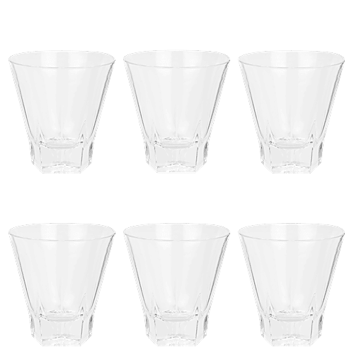 DP Juice/Water Glass Tumblers - BB 465, 300 ml (Set of 6) 