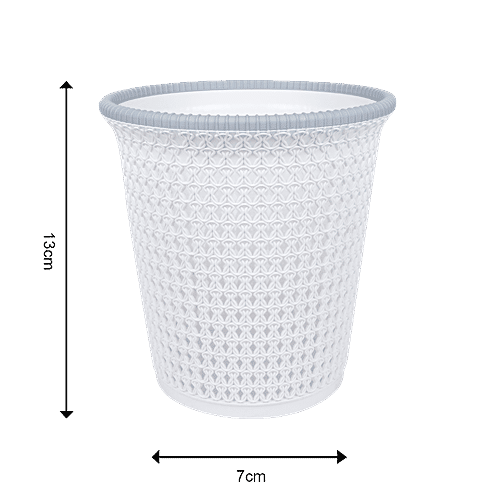 DP Plastic Dustbin/Basket - White,  BB679, 12 L  Lightweight