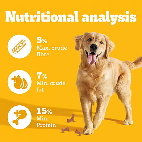 Pedigree Biscrok Biscuits (Above 4 Months) Dog Treats, Chicken with Milk Flavour, 900 g, Source of Calcium, Goodness of 15% Protein, 900 g Source of Calcium, Goodness of Protein