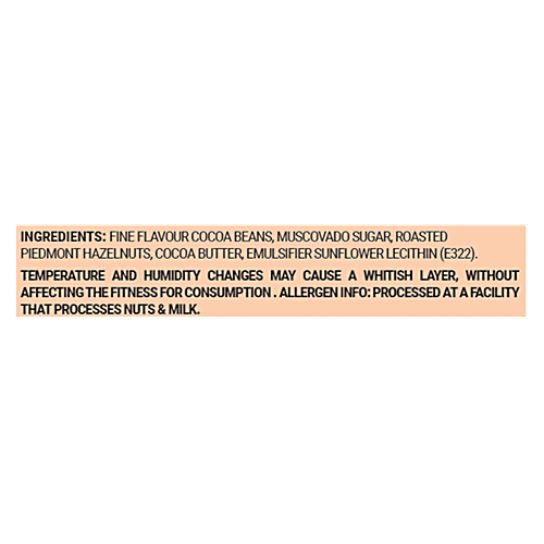 Paul And Mike Italian Piedmont Hazelnut Chocolate - 64% Vegan Dark, No Refined Sugar, 100% Natural, 68 g Box No Soya Lecithin