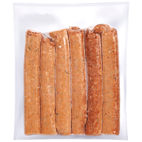 Carnivore  Chicken Seekh Kabab - Hot Garlic, 500 g Pouch 